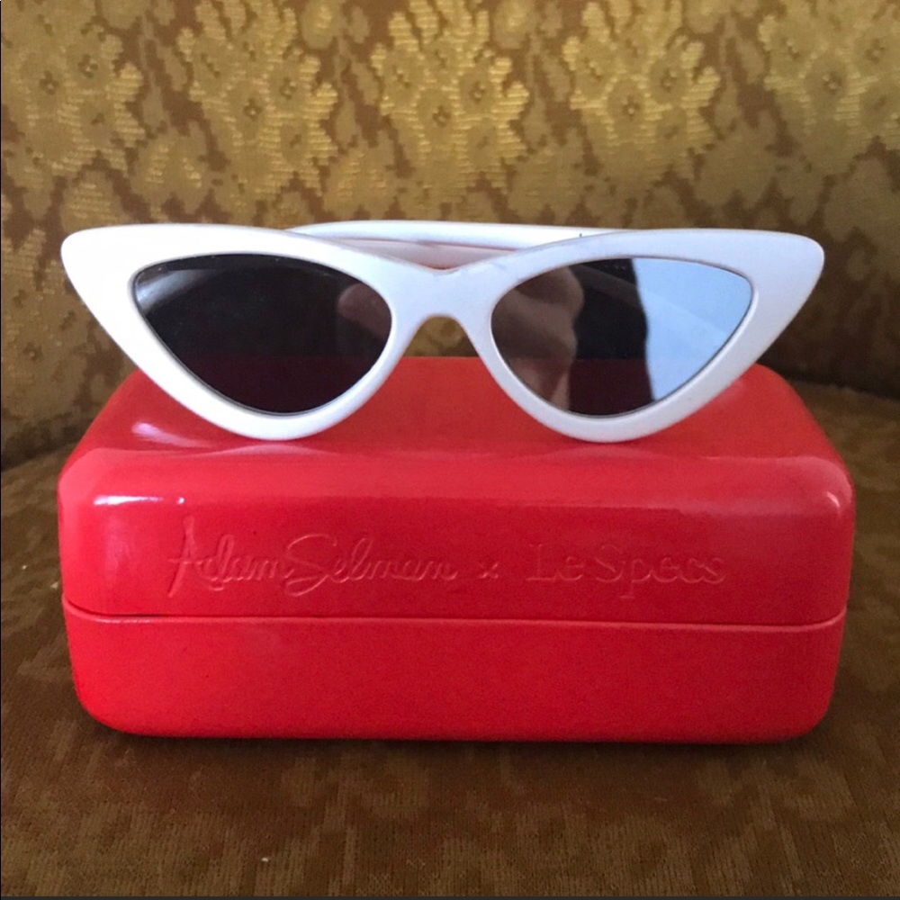 Adam Selman The Last Lolita White Sunglasses